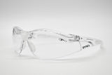 Eyres Terminator Clear Frame Clear Anti-Fog Lens Safety Glasses 102-OP-CLAF