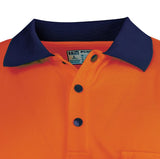 Tru Workwear Recycled Anti-Microbial Micromesh L/S Two Tone Hi-Vis Polo Shirt TS2425