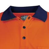 Tru Workwear Women's Recycled Anti-Microbial Micromesh L/S Two Tone Hi-Vis Polo Shirt TSW2425