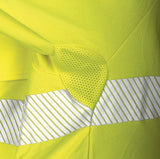 Tru Workwear Recycled Anti-Microbial Micromesh L/S Two Tone Hi-Vis Polo Shirt c/w Segmented Tape TS2425T1