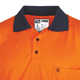 Tru Workwear Hi Vis 2 Tone Micromesh Short Sleeve Polo Shirt CS2851