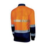 Tru Workwear Recycled Anti-Microbial Micromesh L/S Two Tone Hi-Vis Polo Shirt c/w Segmented Tape TS2425T1