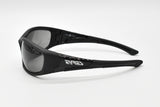 Eyres Bercy Matt Black with Gloss Black Frame, Grey Lens Safety Glasses 150-MS1-GY