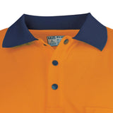 Tru Workwear Recycled Anti-Microbial Micromesh L/S Two Tone Hi-Vis Polo Shirt c/w Segmented Tape TS2425T1
