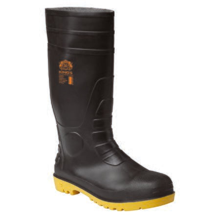 King's Black Safety Gumboot With Penetration Protection 10105