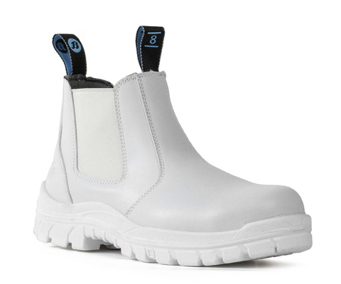 Bata Hercules Slip On Safety Boot (White) 805-11514