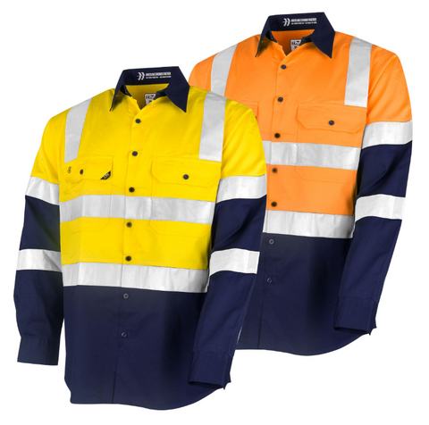 Tru Workwear Lightweight Vented Hi-Vis Drill Class 3 Shirt with Reflective Tape CS2000T4
