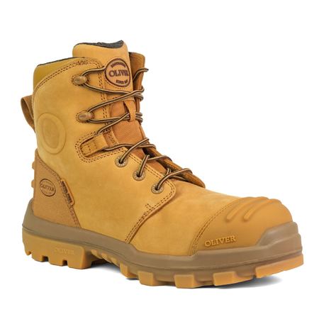 Oliver 54 Series 150mm Wheat Zip Sided Boot with Low-Cut Collar 54-533Z