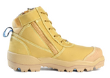 Bata Horizon Ultra Zip Sided Safety Boot c/w Bump Cap (Wheat) 804-88008