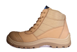 Bata Trademate Zip Sided Safety Boot (Wheat) 804-88808