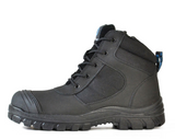 Bata Zippy Zip Sided Safety Boot (Black) 804-66641