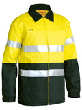Bisley Hi Vis 2 Tone Taped Cotton Drill Jacket BK6710T