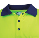 Tru Workwear Recycled Anti-Microbial Micromesh L/S Two Tone Hi-Vis Polo Shirt TS2425