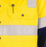 Tru Workwear Lightweight Vented Hi-Vis Drill Class 3 Shirt with Reflective Tape CS2000T4