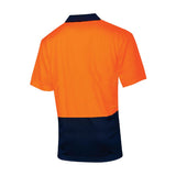 Tru Workwear Recycled Anti-Microbial Micromesh S/S Two Tone Hi-Vis Polo Shirt TS2415