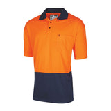 Tru Workwear Hi Vis 2 Tone Micromesh Short Sleeve Polo Shirt CS2851