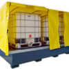 Double IBC Containment Bund – Powder Coated Steel SPIBC2