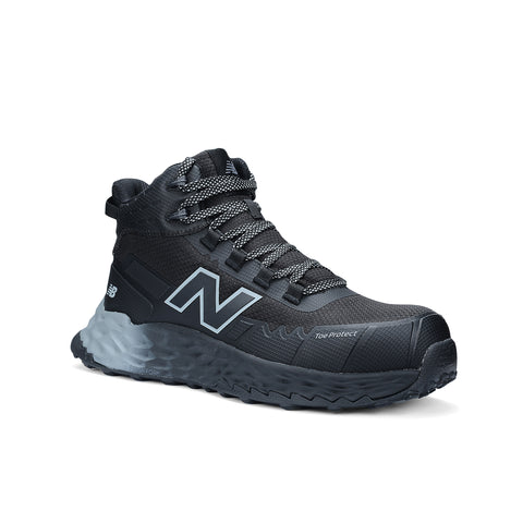 New Balance Womens Fresh Foam Cremorne Mid Safety Boot (Black/Grey)