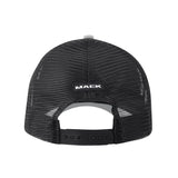 Mack 2 Tone Curved Brim Trucker Cap (Silver/Grey) MKBAM2401