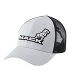 Mack 2 Tone Curved Brim Trucker Cap (Silver/Grey) MKBAM2401