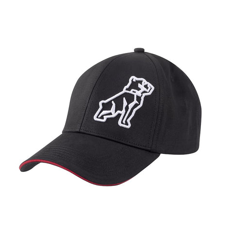 Mack Red Trim Curved Brim Baseball Cap (Black/Red) MKBAS2401
