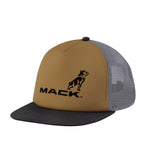 Mack Flat Brim Foam Tri ColourTrucker Cap (Tan/Steel/Black) MKFBF2402