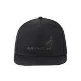 Mack Flat Brim Black On Black Trucker Cap MKFBM2402