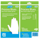 Pro Val Process Blue Silver-Lined Rubber Gloves