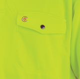 Tru Workwear Women's Recycled Anti-Microbial Micromesh S/S Two Tone Hi-Vis Polo Shirt TSW2415