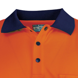 Tru Workwear Women's Recycled Anti-Microbial Micromesh S/S Two Tone Hi-Vis Polo Shirt TSW2415