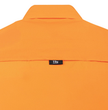 Tru Workwear Mates In Construction Lightweight Vented Hi-Vis Drill Shirt with Reflective Tape  (Orange) CS1000T3