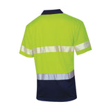 Tru Workwear Recycled Anti-Microbial Micromesh S/S Two Tone Hi-Vis Polo Shirt c/w Segmented Tape TS2415T1