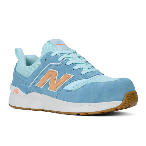 New Balance Womens Elite Lite Safety Shoes (Milky Blue/Orange)