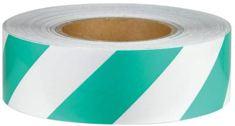 Class 2 Reflective Tape 50mm x 45.7mtr Green/White T3GW