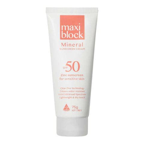 Maxiblock SPF 50 Mineral Zinc Sunscreen - 75g Tube SB76120