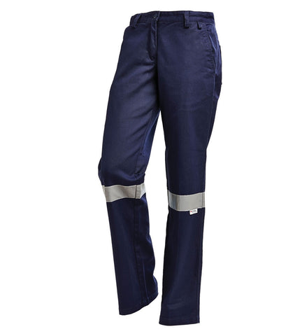 Workit Ladies Drill Pants with Tape 1006T