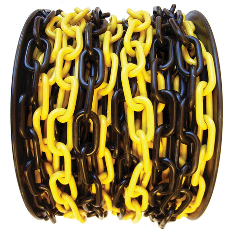 Plastic Safety Chain (Yellow/Black) All Sizes