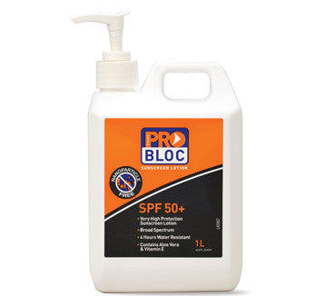ProBloc SPF 50 Sunscreen 1 Litre Pump Bottle SS1-50