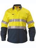 Bisley Hi Vis 2 Tone Taped Long Sleeve Drill Shirt BT6456
