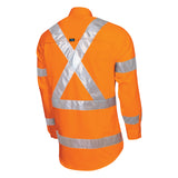 Tru Workwear L/S Cotton Drill NSW Rail Compliant Shirt c/w Reflective Tape DS1166T5