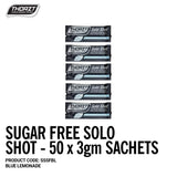 Thorzt Sugar Free Solo Shot 50 x 3gm Sachets (Blue Lemonade) SSSFBL