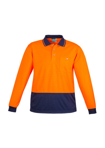 Syzmik Hi Vis Basic Long Sleeve Spliced Polo ZH232