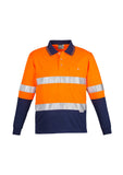 Syzmik Hi Vis Long Sleeve Hoop Taped Spliced Polo ZH235