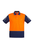 Syzmik Mens Hi Vis Zone Short Sleeve Polo ZH236