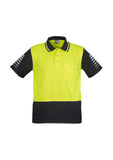 Syzmik Mens Hi Vis Zone Short Sleeve Polo ZH236