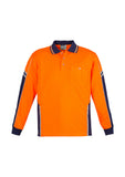 Syzmik Unisex Hi Vis Squad Long Sleeve Polo ZH238