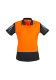Syzmik Womens Hi Vis Zone Short Sleeve Polo ZHL236