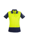Syzmik Womens Hi Vis Zone Short Sleeve Polo ZHL236