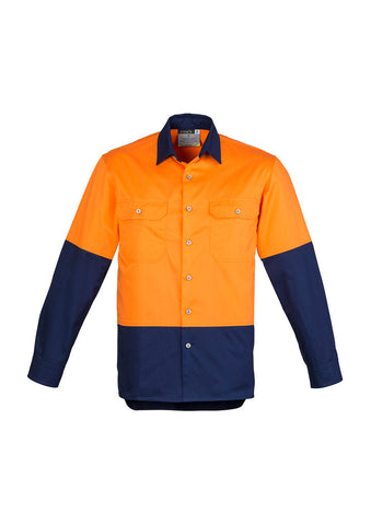 Syzmik Mens Hi Vis Spliced Industrial Shirt ZW122
