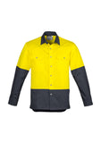 Syzmik Mens Hi Vis Spliced Industrial Shirt ZW122